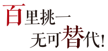 百里挑一，不可替代！